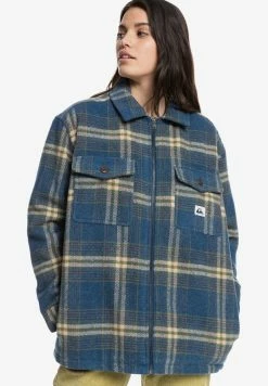 Promo 🧨 Quiksilver SOFT MOOD - Veste Mi-saison - Dark Denim Soft Mood Check 😀