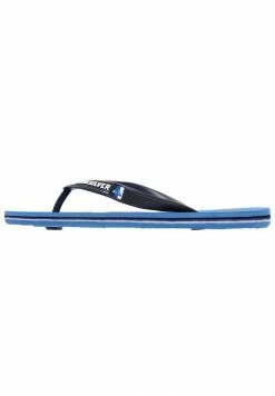 Meilleure affaire ⌛ Quiksilver MOLOKAI SLAB - Tongs - Grey/blue/blue 🔥