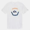 Top 10 🔥 Quiksilver UPRISE SS YTH - T-shirt Imprimé - White ⌛