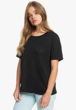 Top 10 🔥 Quiksilver STANDARD - T-shirt Imprimé - Black 👏