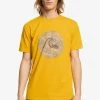 Grosses soldes 🛒 Quiksilver JUNGLE BOOGIE - T-shirt Imprimé - Nugget Gold 🎁