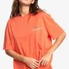 Tout neuf 🛒 Quiksilver T-shirt Imprimé - Orange 👍