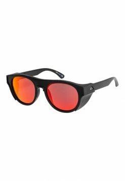 Meilleure affaire 🔔 Quiksilver ELIMINATOR - Lunettes De Soleil - Matt Black/ml Red 🎉