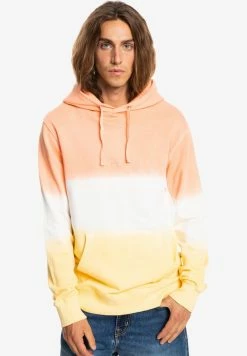 Budget ❤️ Quiksilver OMBRE DYE HOOD - Sweat à Capuche - Peach Pink Ombre Dye 😍