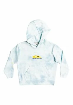 Vente flash 🔥 Quiksilver SLOW DIVE TIE DYE - Sweat à Capuche - Blue Tie Dye ⭐