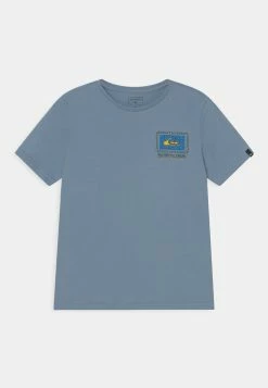 Bon marché 👍 Quiksilver RADICAL ROOTS SS YTH - T-shirt Imprimé - Light Blue 👍
