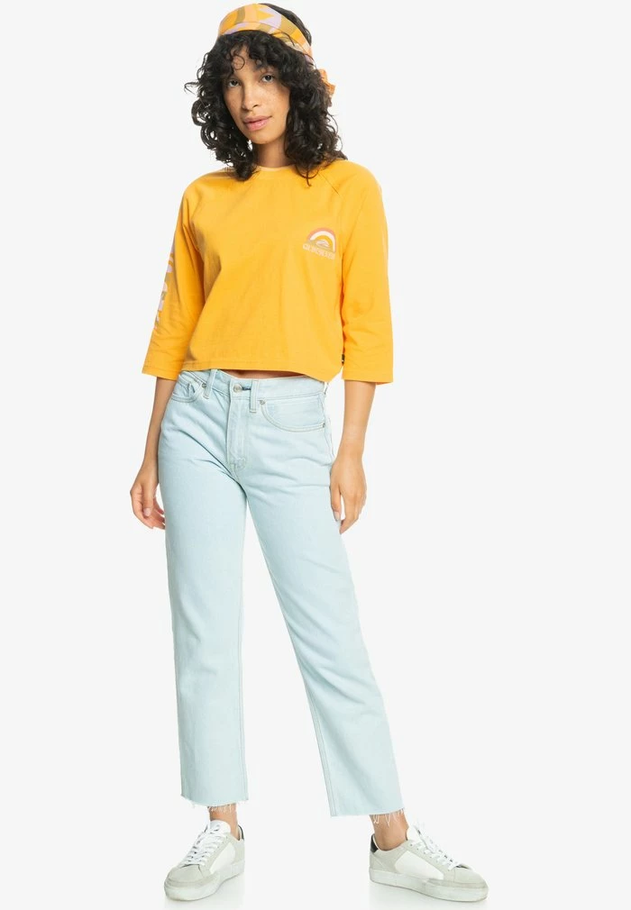 Nouveau ⌛ Quiksilver T-shirt Imprimé - Saffron 😍 2 Nouveau ⌛ Quiksilver T-shirt Imprimé - Saffron 😍 – Image 2