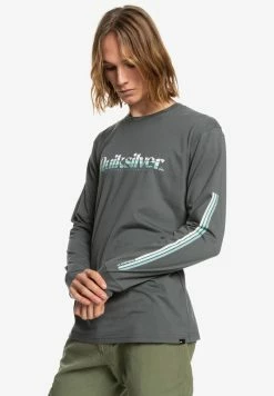 Offres 💯 Quiksilver PRIMARY COLOURS - T-shirt à Manches Longues - Iron Gate 🎉