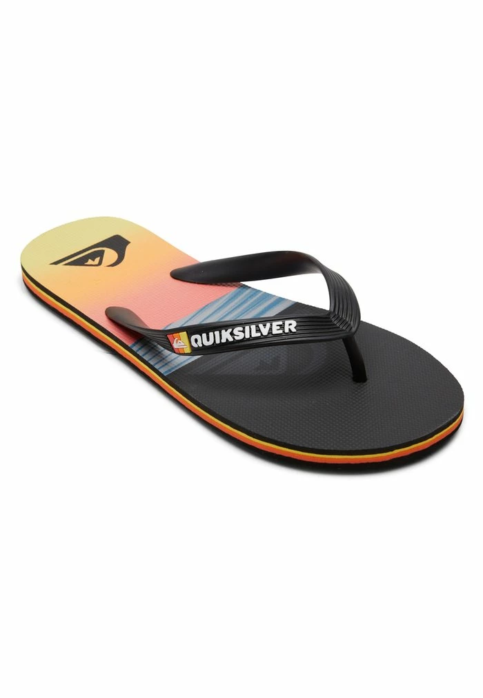 Le moins cher 😀 Quiksilver MOLOKAI PANEL - Tongs - Black ✨ 2 Le moins cher 😀 Quiksilver MOLOKAI PANEL - Tongs - Black ✨ – Image 2