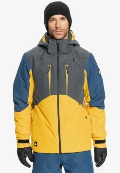 Remise 😍 Quiksilver Veste De Snowboard - Golden Rod 😀