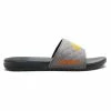 Grosses soldes 🔔 Quiksilver BRIGHT COAST QUILTED - Mules - Grey/orange/grey 🔔