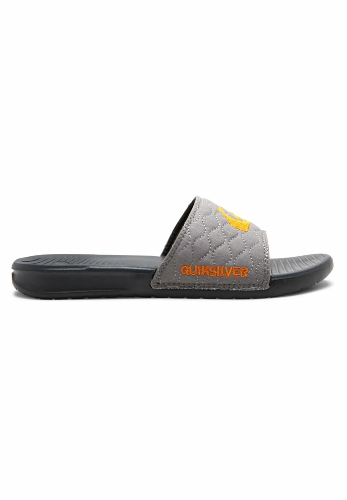 Grosses soldes 🔔 Quiksilver BRIGHT COAST QUILTED - Mules - Grey/orange/grey 🔔 1 Grosses soldes 🔔 Quiksilver BRIGHT COAST QUILTED - Mules - Grey/orange/grey 🔔