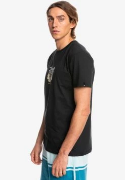 Grosses soldes 😍 Quiksilver ACTION REPLAY - T-shirt Imprimé - Black 👏 -Quiksilver Soldes Boutique e1e36e175a9f4c588fe3e61b3ecbc34c