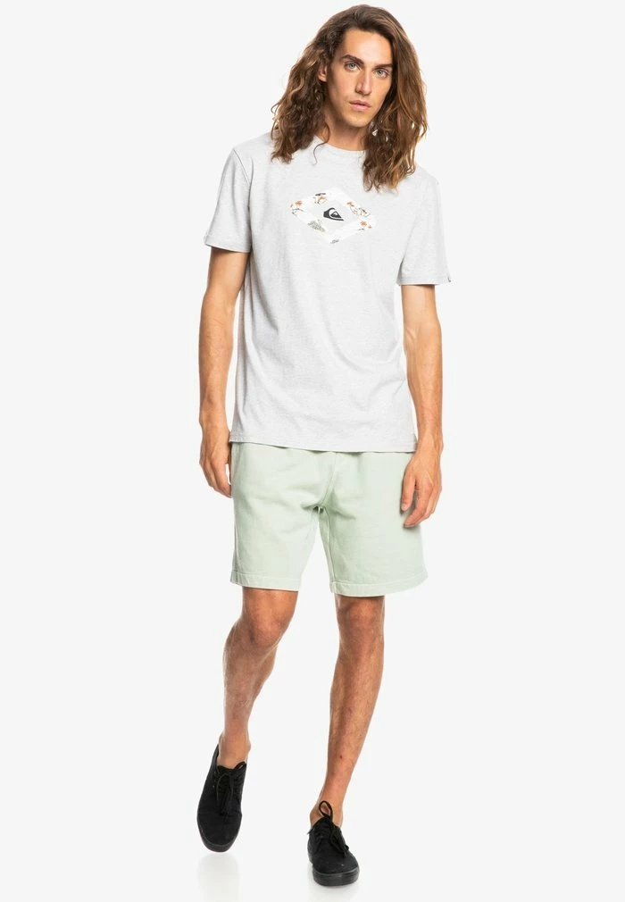 Top 10 ✨ Quiksilver LET IT RIDE - T-shirt Imprimé - Athletic Heather ⌛ 2 Top 10 ✨ Quiksilver LET IT RIDE - T-shirt Imprimé - Athletic Heather ⌛ – Image 2