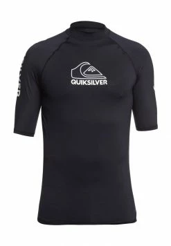 Remise 🛒 QUIKSILVER™ ON TOUR - KURZÄRMLIGER RASHGUARD MIT UPF 50 FÜR MÄNN - T-shirt De Surf - Black 🌟