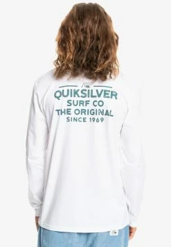 Top 10 🎁 Quiksilver T-shirt à Manches Longues - White ⭐ -Quiksilver Soldes Boutique e694b8aa96734d1b989c813ac5355ea8