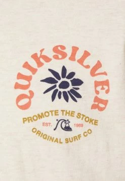 Top 10 ✔️ Quiksilver SIMPLE SCRIPT - T-shirt Imprimé - Antique White Heather 😀 -Quiksilver Soldes Boutique e6c875ed931544f6ae5d02bb96060255