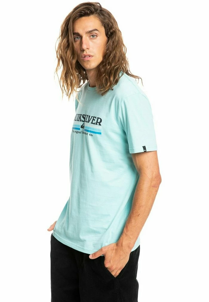 Acheter ⌛ Quiksilver LINED UP - T-shirt Imprimé - Blue 🎁 4 Acheter ⌛ Quiksilver LINED UP - T-shirt Imprimé - Blue 🎁 – Image 4
