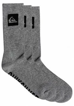 Budget 💯 Quiksilver 3 PACK - Chaussettes - Light Grey Heather 🔔
