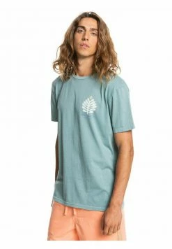 Meilleure vente ❤️ Quiksilver PROMOTE THE STOKE - T-shirt Imprimé - Sea Pine 😍 -Quiksilver Soldes Boutique e89f2bf4563c4107a0f93611e6d09b26