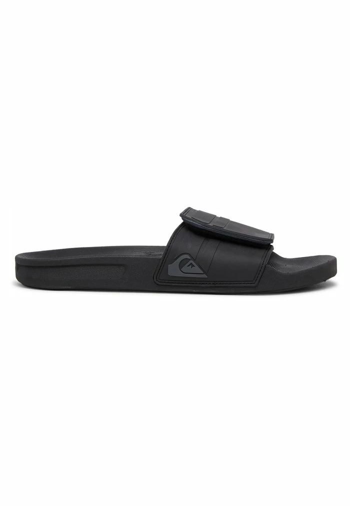 Bon marché ✨ Quiksilver RIVI SLIDE ADJUST - Sandales De Bain - Black/grey/black 🎉 1 Bon marché ✨ Quiksilver RIVI SLIDE ADJUST - Sandales De Bain - Black/grey/black 🎉