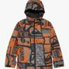 Nouveau 🎁 Quiksilver MISSION - Veste De Snowboard - Pureed Pumpkin Isere Point ✔️