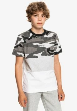 Bon marché 😍 Quiksilver T-shirt Imprimé - Black Everyday Camo 🔥