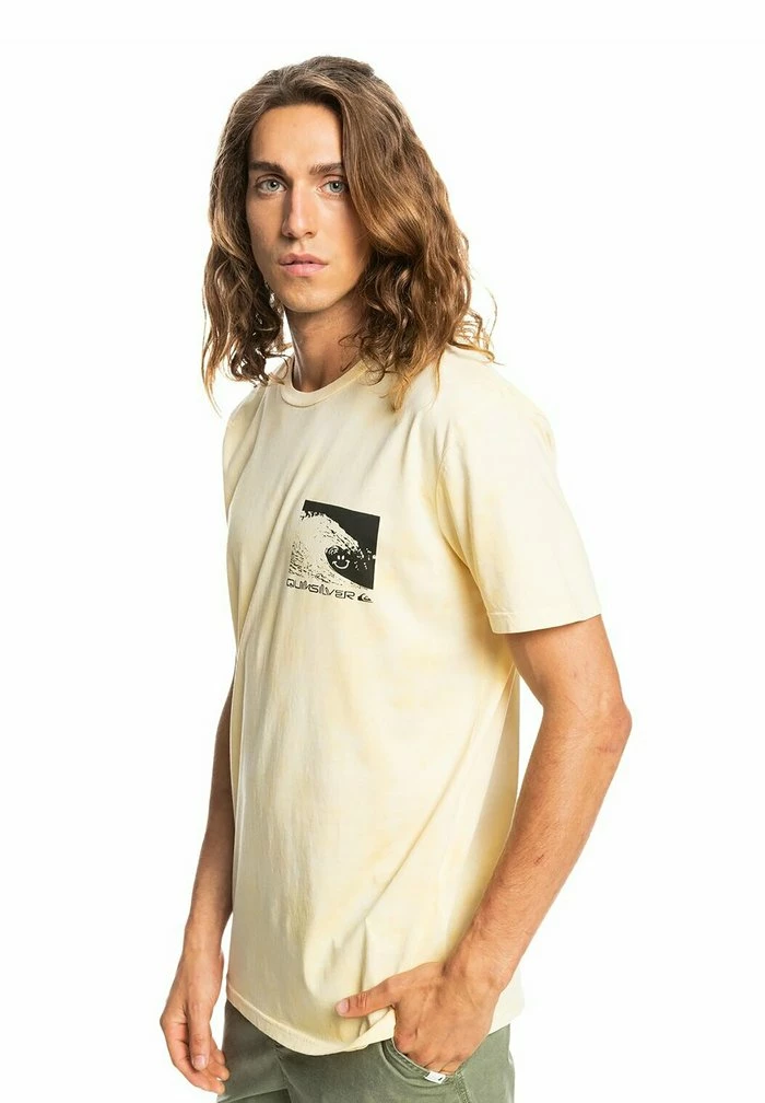 Promo ⭐ Quiksilver WAVE MANCHES COURTES - T-shirt Imprimé - Neon Yellow 🔥 4 Promo ⭐ Quiksilver WAVE MANCHES COURTES - T-shirt Imprimé - Neon Yellow 🔥 – Image 4