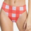 Le moins cher ❤️ Quiksilver Bas De Bikini - Cranberry Checked Out 🌟