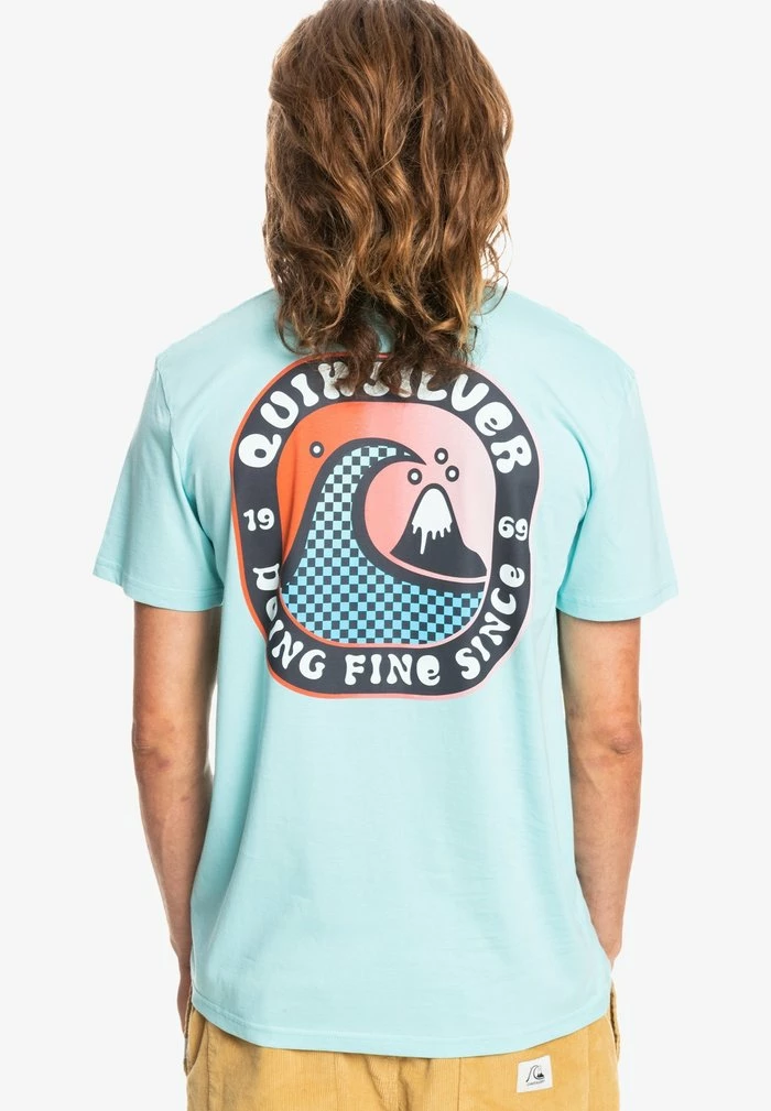 Remise ⭐ Quiksilver ANOTHER STORY - T-shirt Imprimé - Blue 😍 2 Remise ⭐ Quiksilver ANOTHER STORY - T-shirt Imprimé - Blue 😍 – Image 2