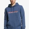 De gros ❤️ Quiksilver Sweat à Capuche - Blue Indigo 🔔