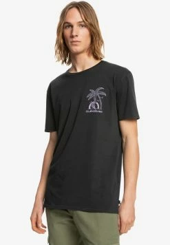 Meilleure affaire 🧨 Quiksilver T-shirt Imprimé - Black 🌟
