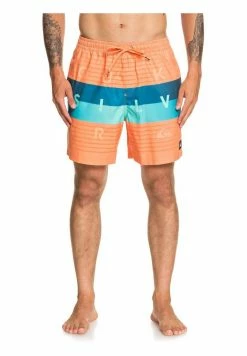 Nouveau 🎉 Quiksilver WORD BLOCK VOLLEY 17 - Short De Bain - Nectarine 🎁