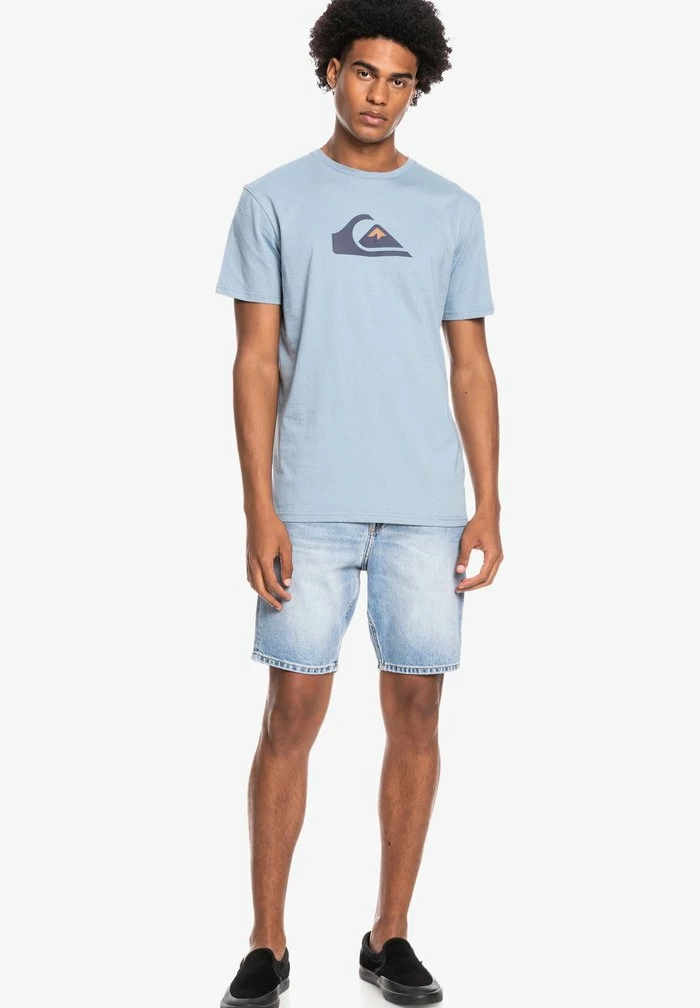 Budget ✨ Quiksilver COMP LOGO SS - T-shirt Imprimé - Faded Denim 🎁 2 Budget ✨ Quiksilver COMP LOGO SS - T-shirt Imprimé - Faded Denim 🎁 – Image 2