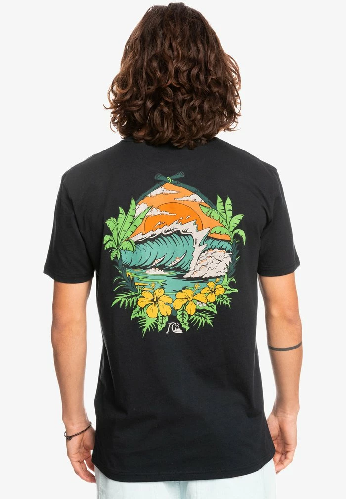 Acheter 🧨 Quiksilver LAST SET - T-shirt Imprimé - Black 🔥 2 Acheter 🧨 Quiksilver LAST SET - T-shirt Imprimé - Black 🔥 – Image 2